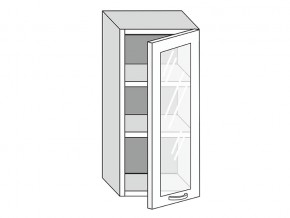 19.40.3 Шкаф настенный (h=913) на 400мм с 1-ой стекл. дверцей в Нижней Салде - nizhnyaya-salda.magazin-mebel74.ru | фото