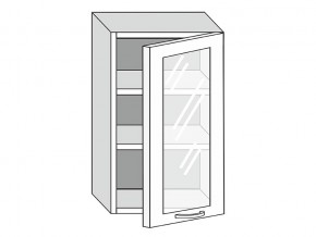 19.50.3 Шкаф настенный (h=913) на 500мм с 1-ой стекл. дверцей в Нижней Салде - nizhnyaya-salda.magazin-mebel74.ru | фото