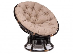 Кресло-качалка Papasan w 23/01 B с подушкой Antique brown, экошерсть Коричневый в Нижней Салде - nizhnyaya-salda.magazin-mebel74.ru | фото