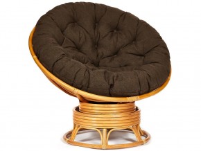 Кресло-качалка Papasan w 23/01 B с подушкой Honey, ткань Коричневый в Нижней Салде - nizhnyaya-salda.magazin-mebel74.ru | фото