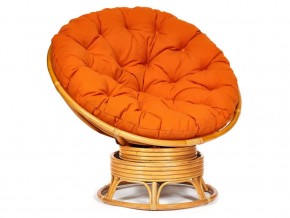 Кресло-качалка Papasan w 23/01 B с подушкой Honey, ткань Оранжевый в Нижней Салде - nizhnyaya-salda.magazin-mebel74.ru | фото