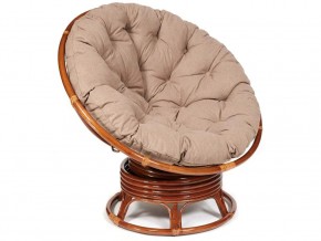 Кресло-качалка Papasan w 23/01 B с подушкой Pecan, экошерсть Коричневый в Нижней Салде - nizhnyaya-salda.magazin-mebel74.ru | фото