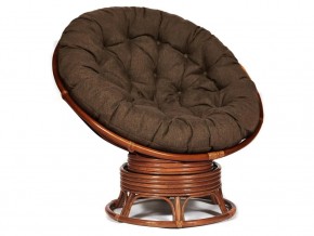 Кресло-качалка Papasan w 23/01 B с подушкой Pecan, ткань Коричневый в Нижней Салде - nizhnyaya-salda.magazin-mebel74.ru | фото