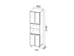 П600/2140 Пенал 600/2140 в Нижней Салде - nizhnyaya-salda.magazin-mebel74.ru | фото